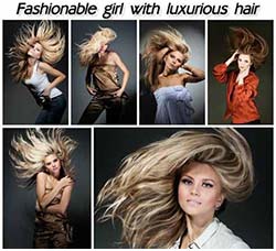 13张高清的甩发美女图片：Fashionable girl with luxurious hair